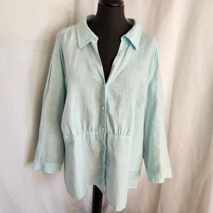 Talbots Linen Top